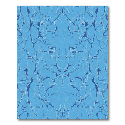 Aqua Water Reflection Abstract Rug