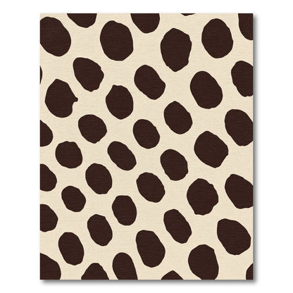 Brown Speckle Spot Pattern Rug