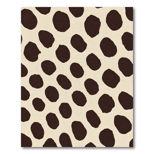 Brown Speckle Spot Pattern Rug