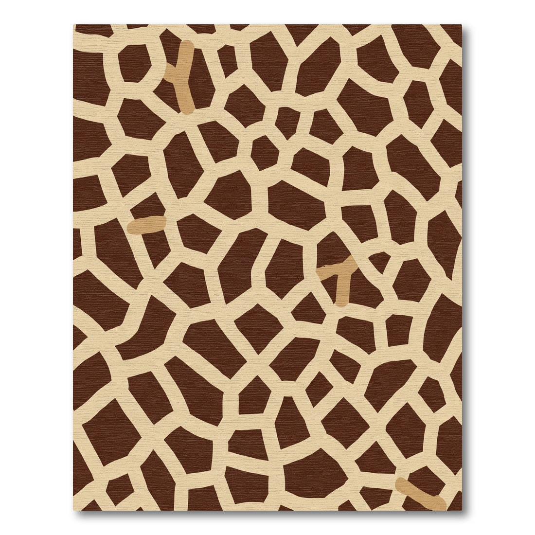 Brown Beige Organic Animal Hide Rug