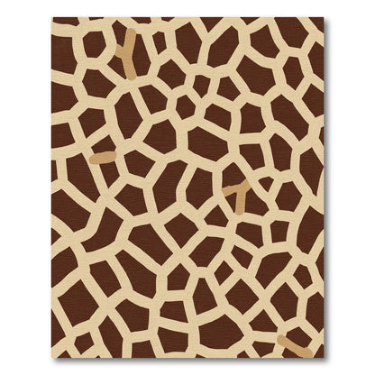 Brown Beige Organic Animal Hide Rug