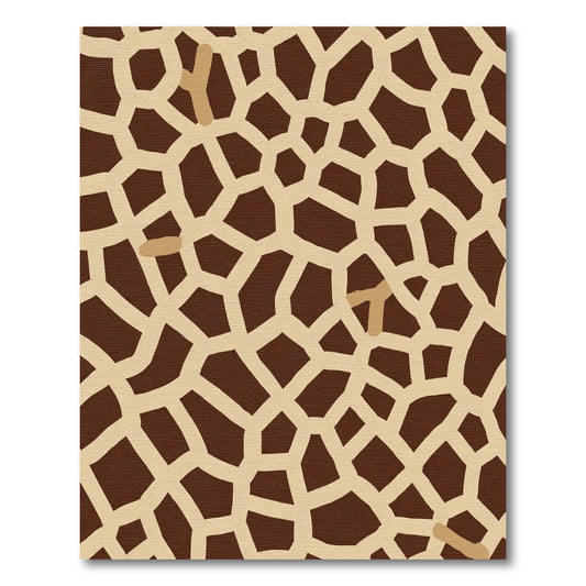 Brown Beige Organic Animal Hide Rug