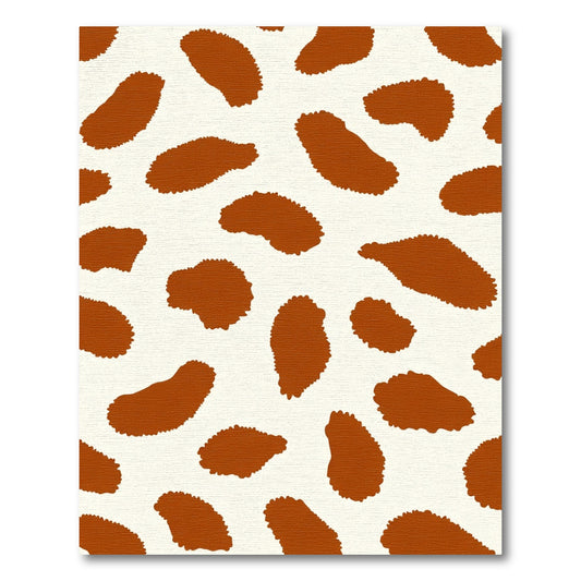 Brown Cow Spots Abstract Spots Rug