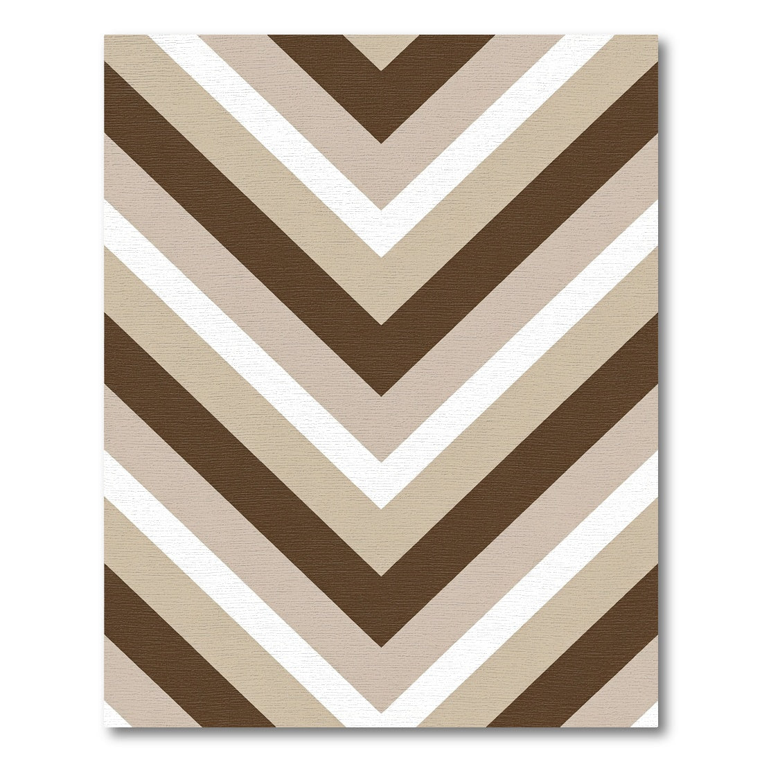 Earth Tones Chevron Stripes Rug