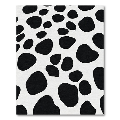 Monochromatic Spotted Irregular Shapes Rug