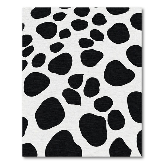 Monochromatic Spotted Irregular Shapes Rug