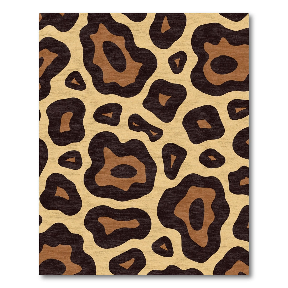 Bold Black Brown Animal Spots Rug