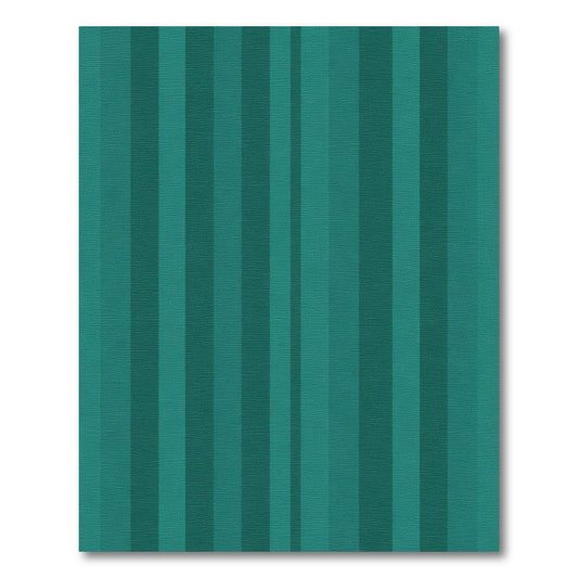 Teal Wide Vertical Stripe Composition Rug