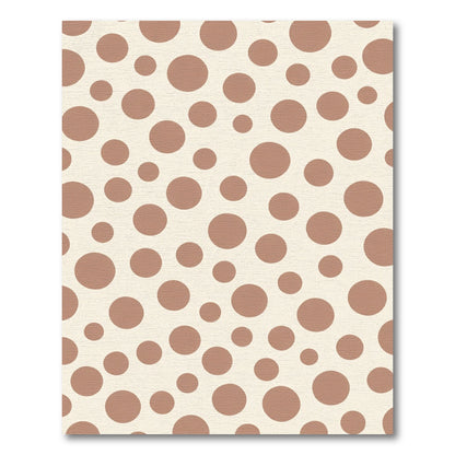 Terra Cotta Dot Pattern Rug