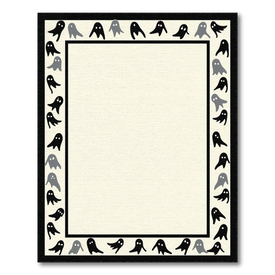 Ghost Border Kids Cartoon Area Rug