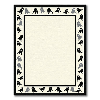 Ghost Border Kids Cartoon Area Rug