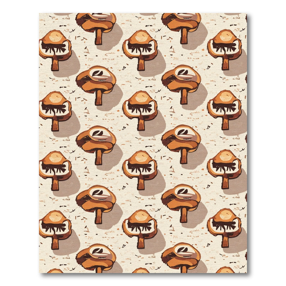 Whimsical Mushroom Forest Ground Cover Rug