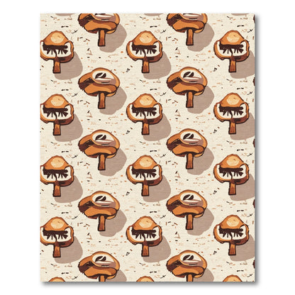 Whimsical Mushroom Forest Ground Cover Rug