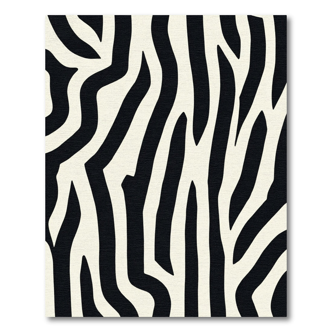 Black Cream Animalistic Bands Rug