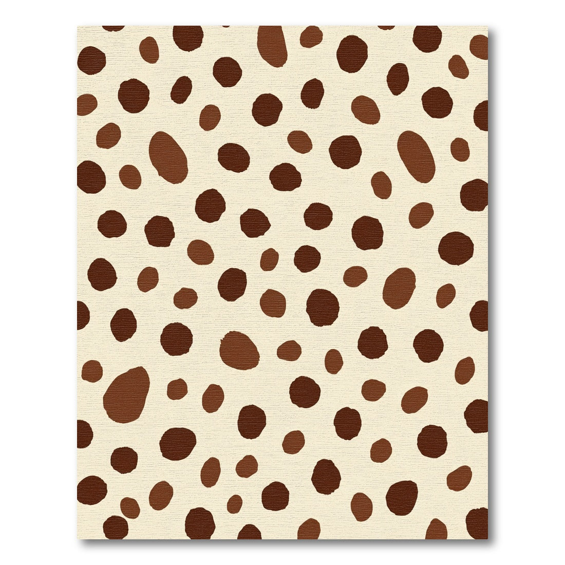 Earthy Brown Spotted Animal Hide Rug