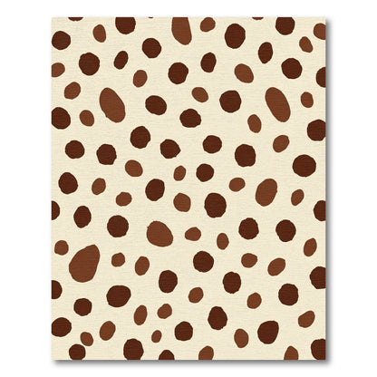 Earthy Brown Spotted Animal Hide Rug