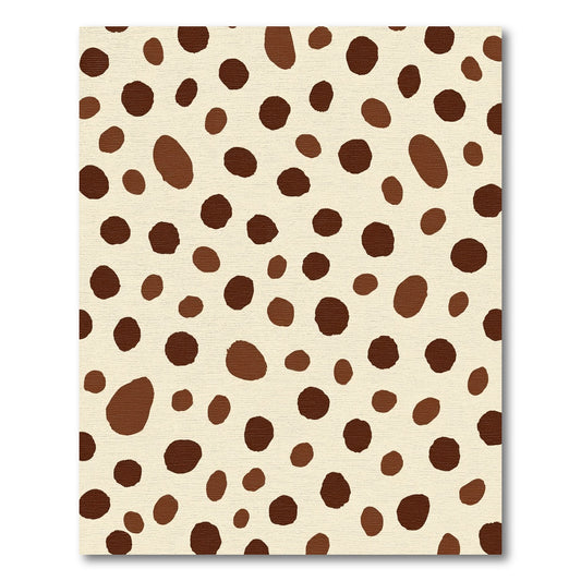Earthy Brown Spotted Animal Hide Rug
