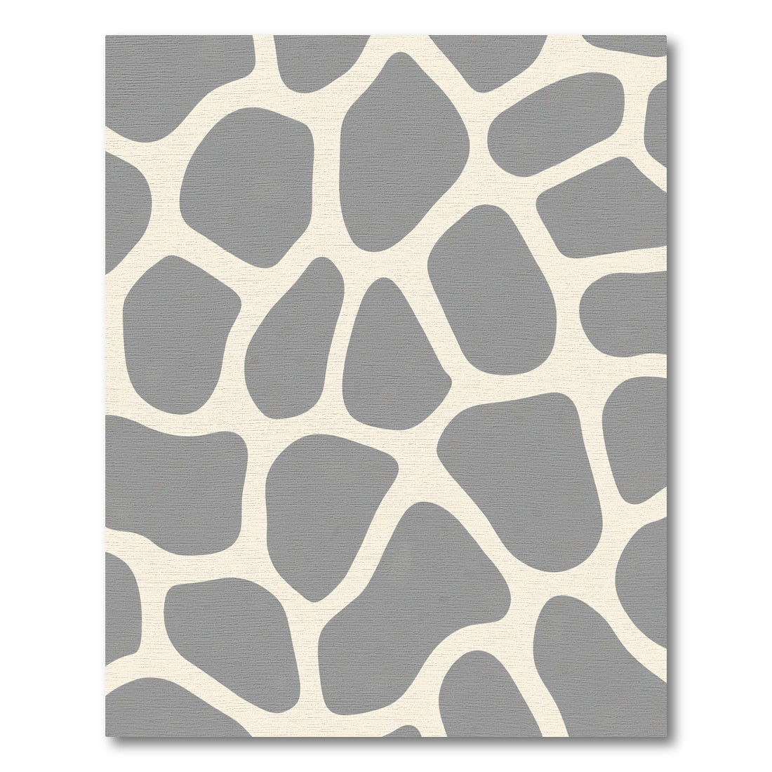 Gray Stone Organic Abstract Rug