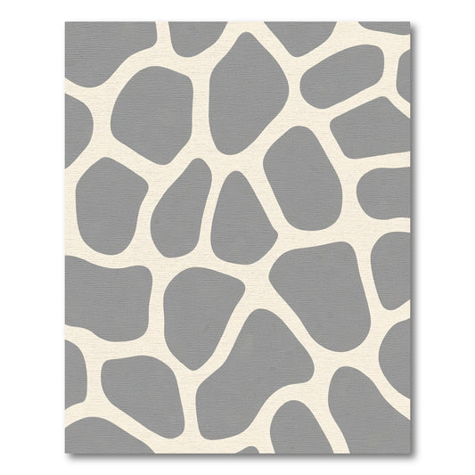Gray Stone Organic Abstract Rug