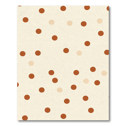 Autumn Polka Dot Circles Rug