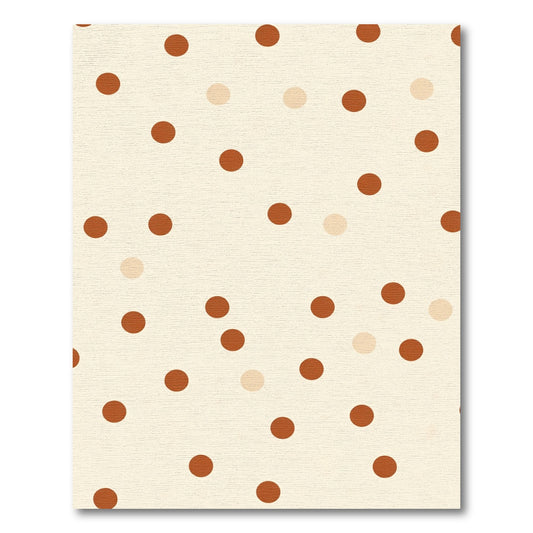 Autumn Polka Dot Circles Rug