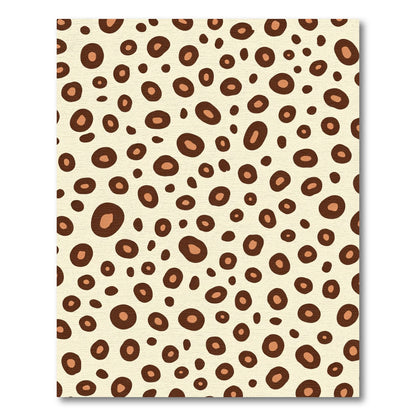 Brown Cream Speckled Spot Rug