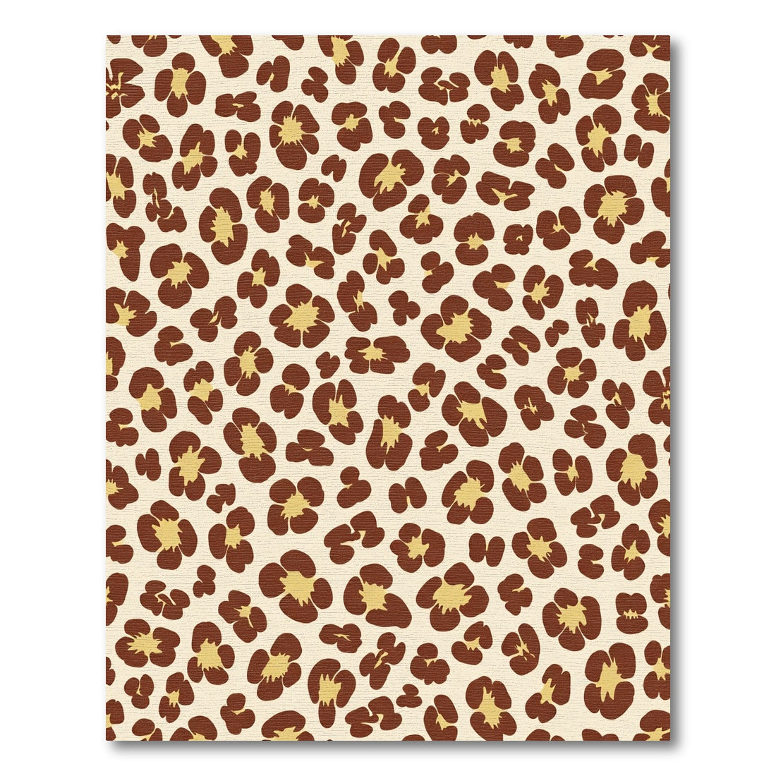 Warm Brown Golden Leopard spots Rug