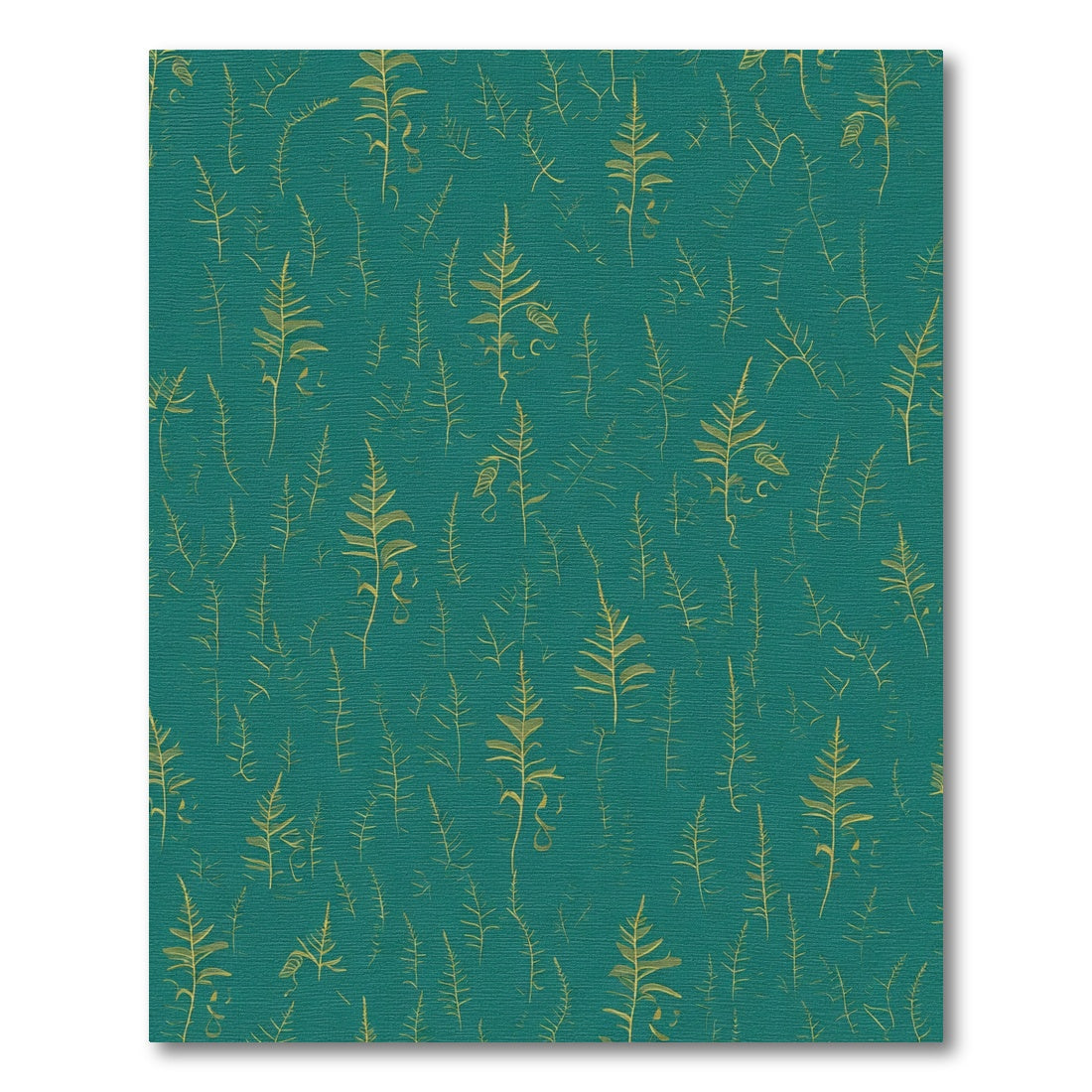 Golden Fern Botanicals Teal Rug
