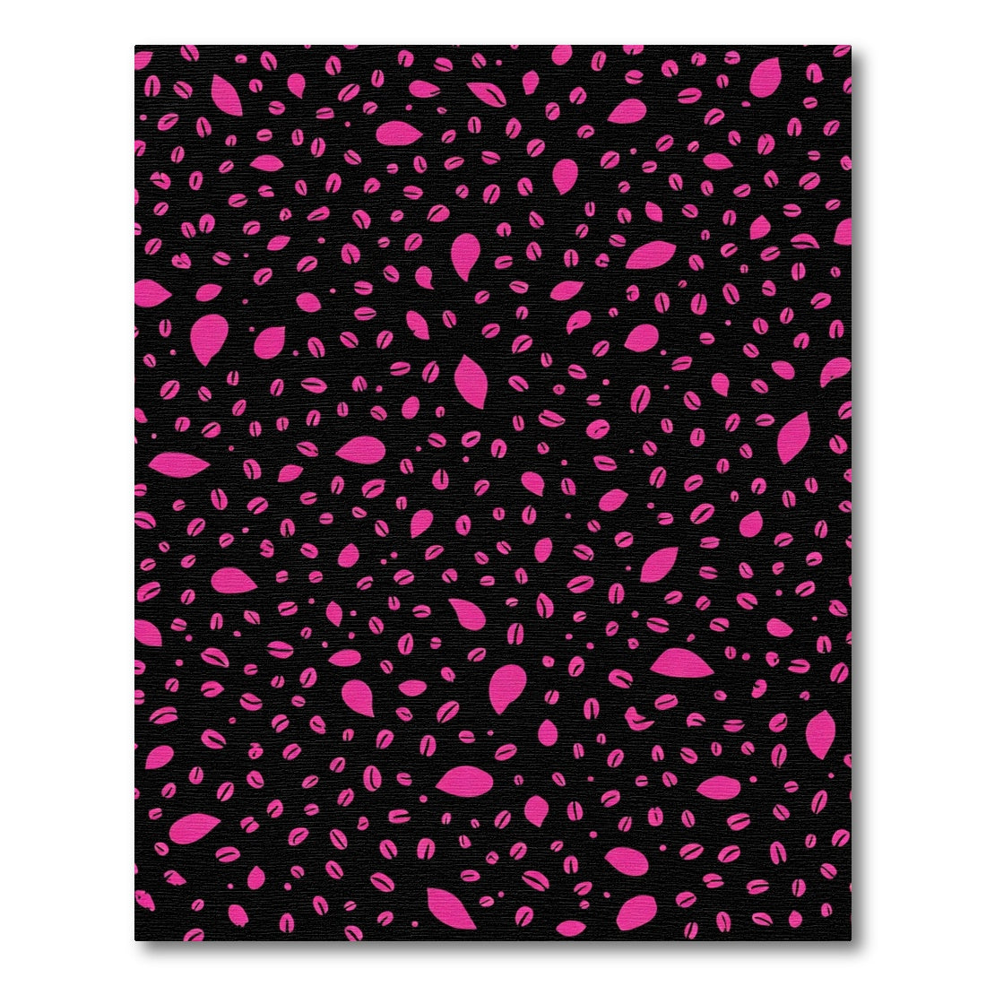 Vibrant Pink Bean Scatter Rug