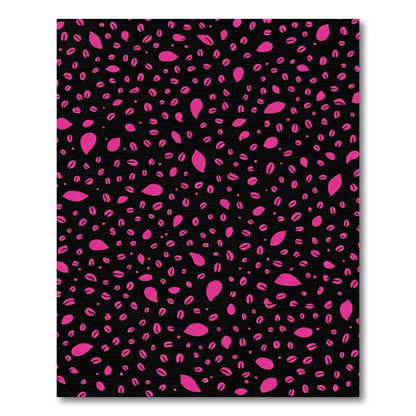 Vibrant Pink Bean Scatter Rug