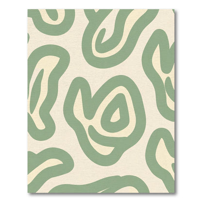Sage Contemporary Organic Swirl Rug
