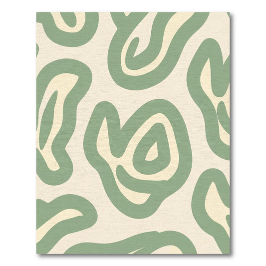 Sage Contemporary Organic Swirl Rug