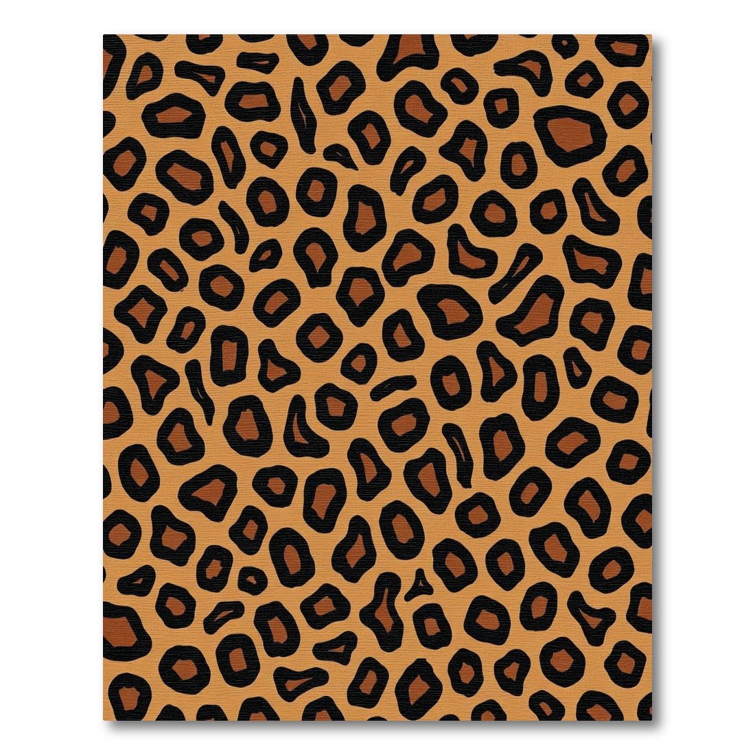 Bold Brown Leopard Spots Rug