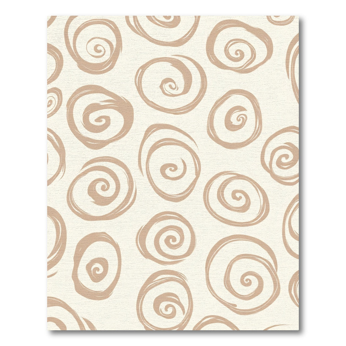 Neutral Swirl Brushstroke Elements Rug