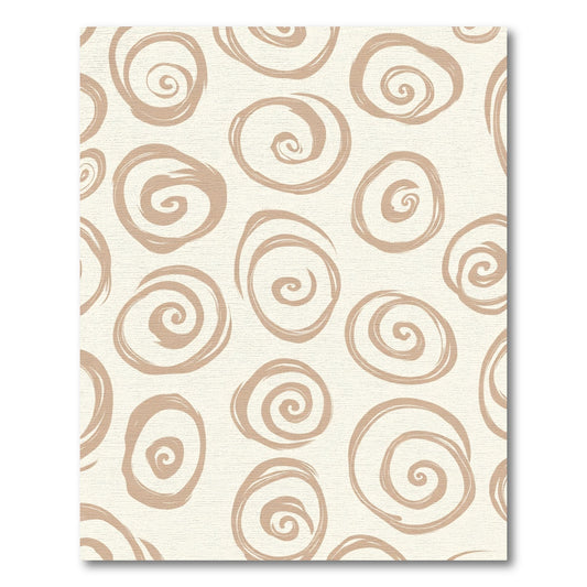 Neutral Swirl Brushstroke Elements Rug