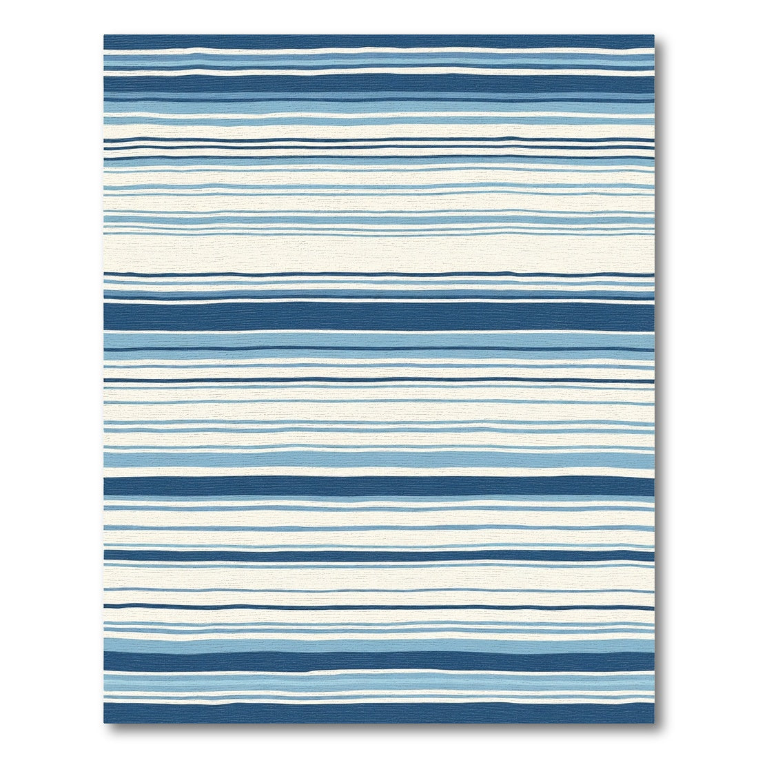 Coastal Blue Stripe Harmony Rug
