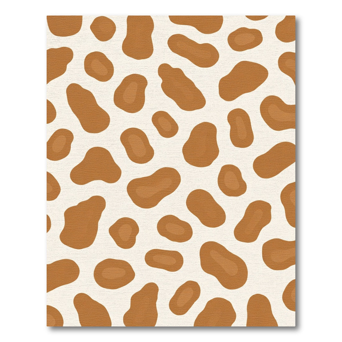 Brown White Irregular Spots Rug