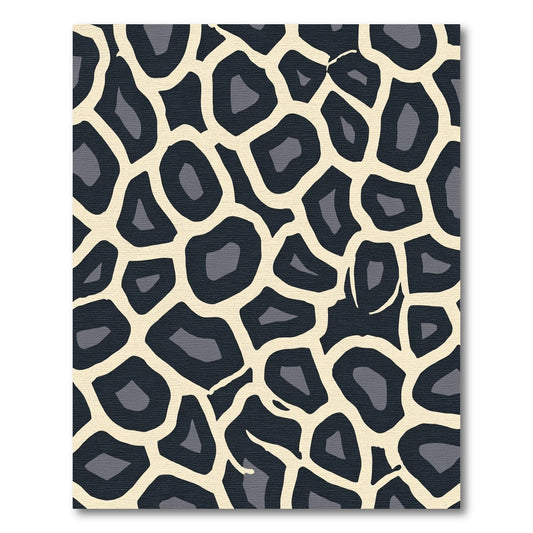 Cream and Charcoal Giraffe Spots Rug