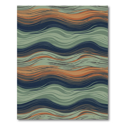 Abstract Area Fluid Wave Abstract Area Rug