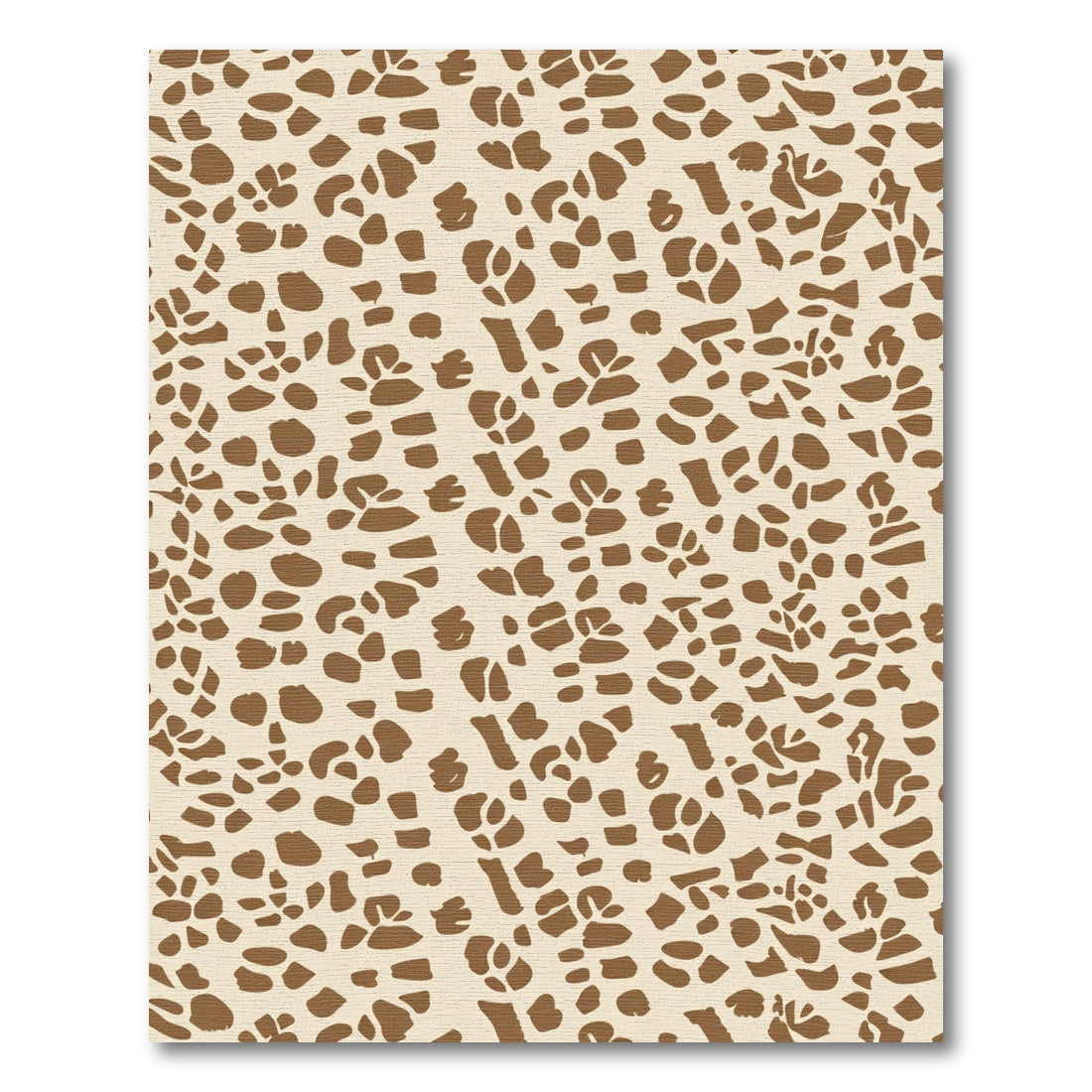 Rustic Beige Brown Animal Hide Rug