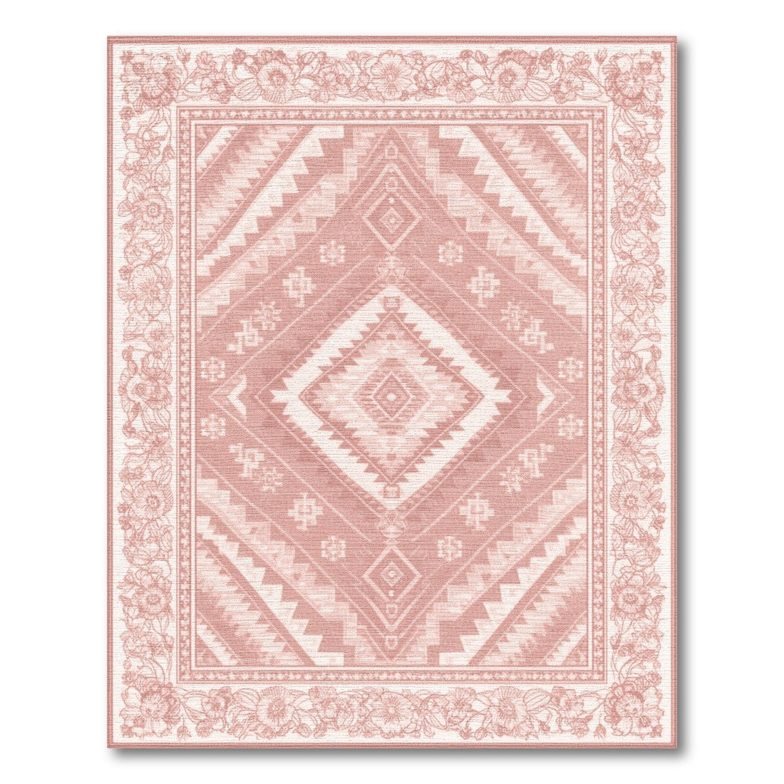 Pink Southwestern Area Rug