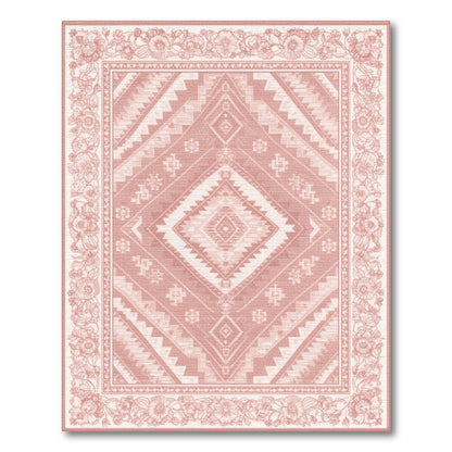 Pink Southwestern Area Rug