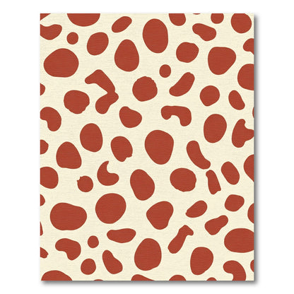 Rustic Red Polka Dot Field Rug