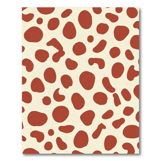 Rustic Red Polka Dot Field Rug