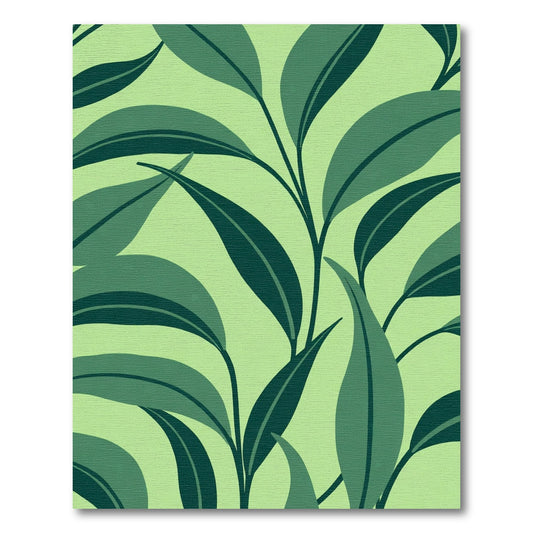 Emerald Green Leafy Vine Rug