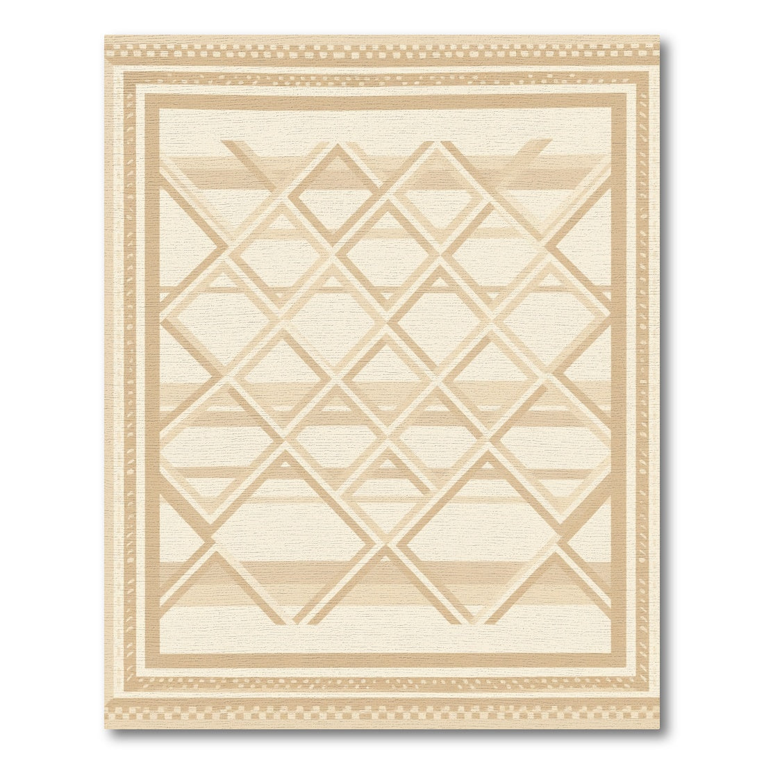 Neutral Diamond Lattice Bordered Rug