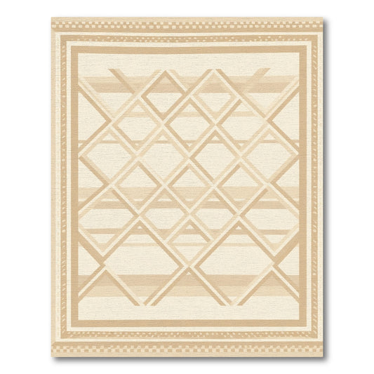 Neutral Diamond Lattice Bordered Rug