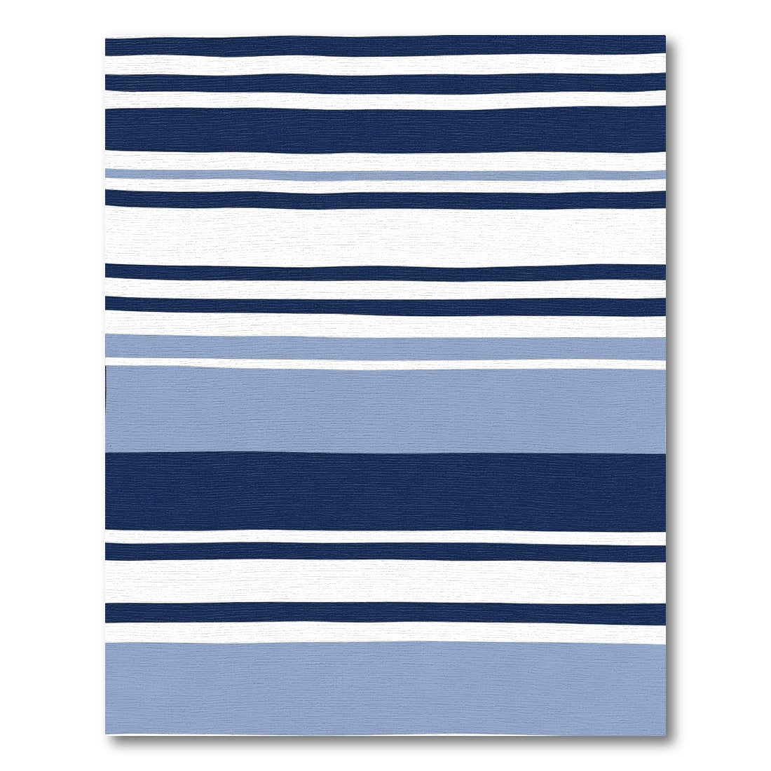 Navy Blue Modern Stripe Rug