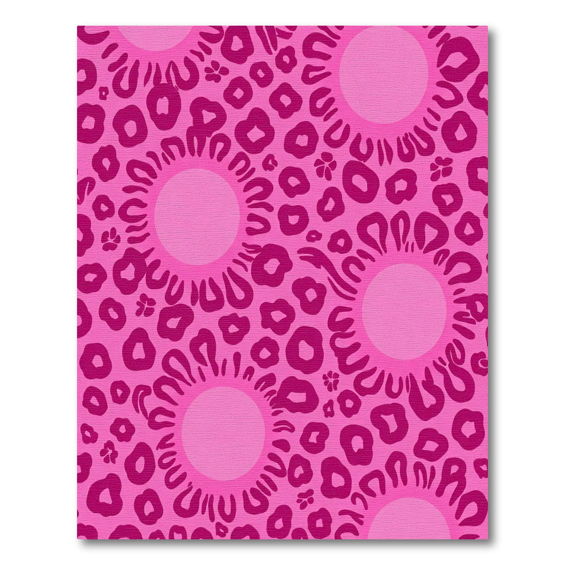 Fuchsia Sunburst Animal Spot Rug