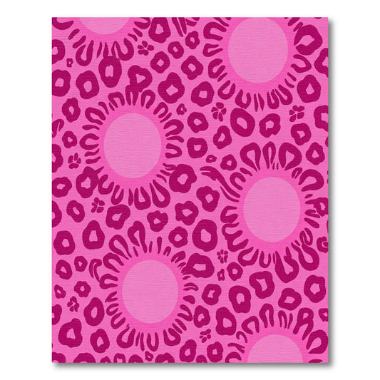 Fuchsia Sunburst Animal Spot Rug